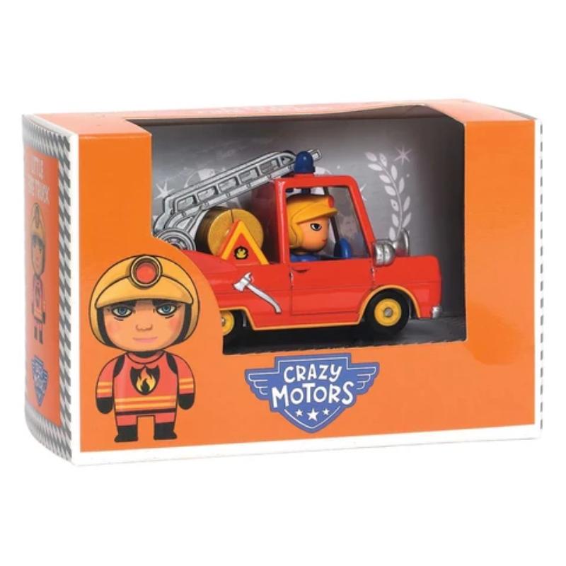 Djeco Crazy Motors Auto Little Fire Truck DJ05459 - Afbeelding 2