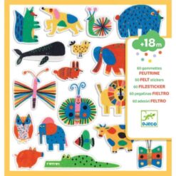 Djeco knutselset vilten stickers dieren overal! DJ00950
