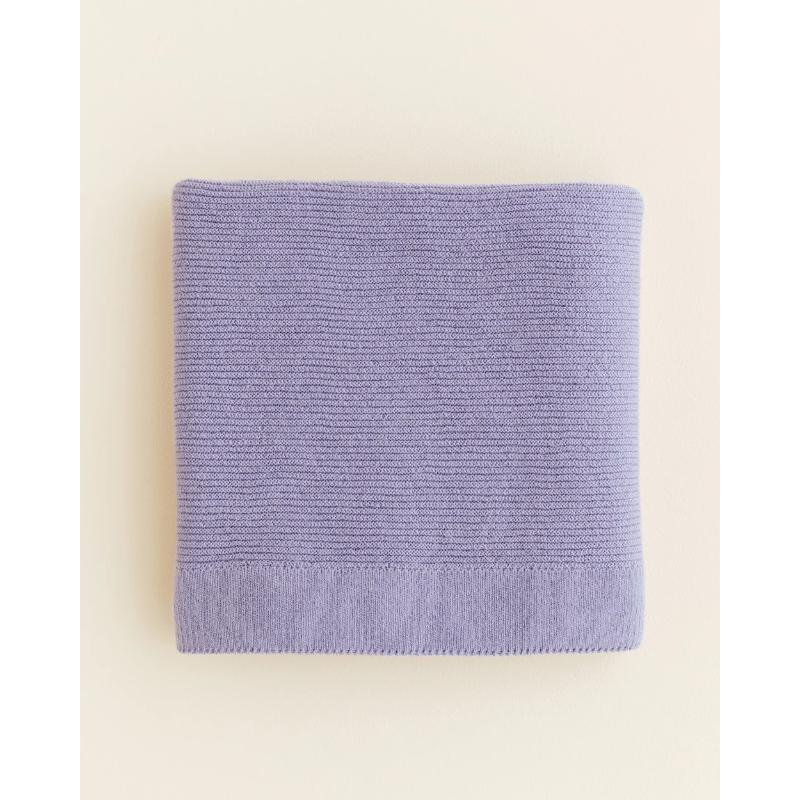 Hvid Blanket Gust Lilac