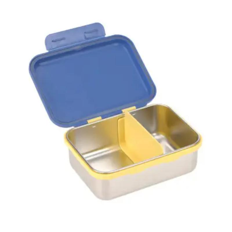 Lassig Stainless Steel Lunchbox electric blue smiley - Afbeelding 4