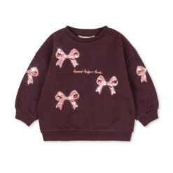 Konges Slojd Lou Bow Sweatshirt Decadent Chocolate
