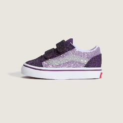 Vans TD Old Skool V Glitter Purple